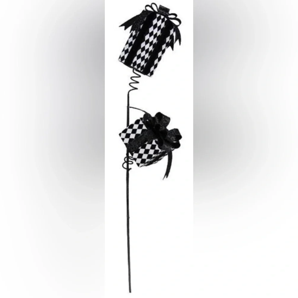Harlequin Package Spray Festive Christmas, Halloween Tree Home Accent Decoration